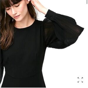 J. Crew Black Long Sleeve Dress